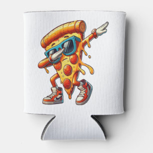 Dabbing-Pizza-Scheiben-Spaß-Grafik-T-Shirt für Foo Dosenkühler