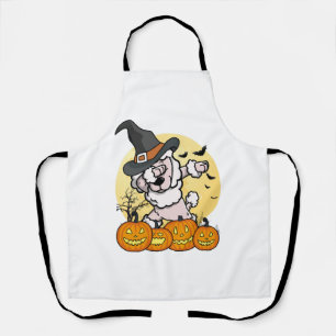 Dabbing Poodle Halloween Schürze