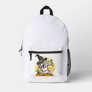 Dabbing Pudel Halloween Bedruckter Rucksack
