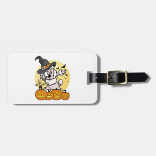 Dabbing-Pudel-Halloween Gepäckanhänger