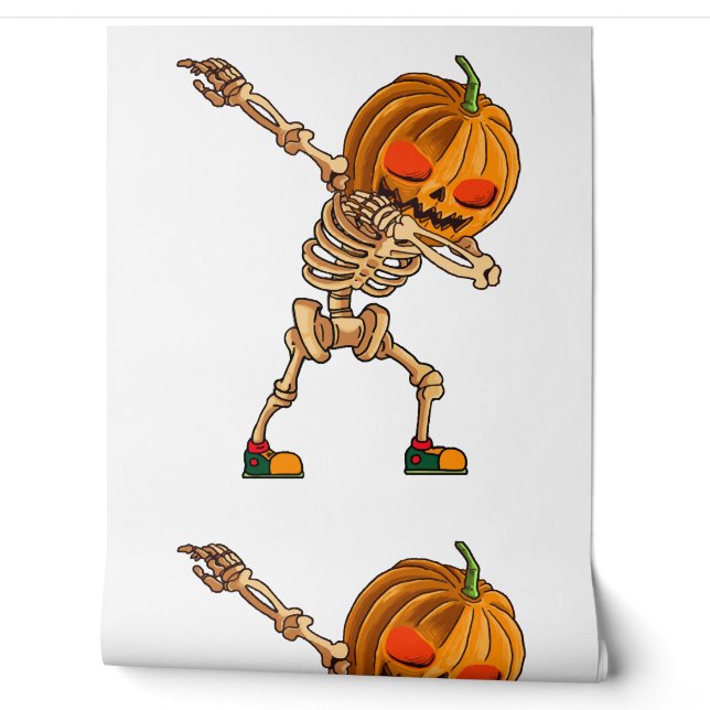 Dabbing Pumpkin - Beängstigendes Skelettkostüm - H Tapete (Abrollen)