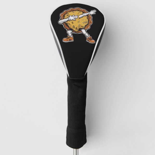 Dabbing Pumpkin Pie Erntedank Day Golf Headcover (Vorderseite)