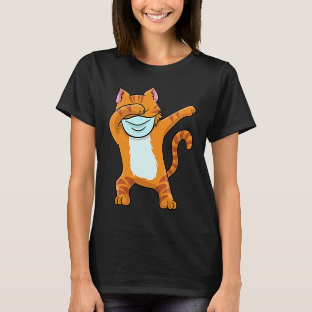 Dabbing Red Cat T  Boys Funny Red Cat Dab T-Shirt (Vorderseite)