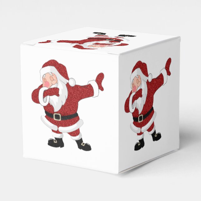 Dabbing Red Santa Claus | Fun Holiday XMAS Spaß Geschenkschachtel (Vorderseite)