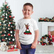 Dabbing Rentier Christmas Kids T - Shirt