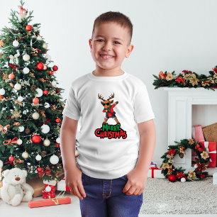 Dabbing Rentier Christmas Kids T - Shirt