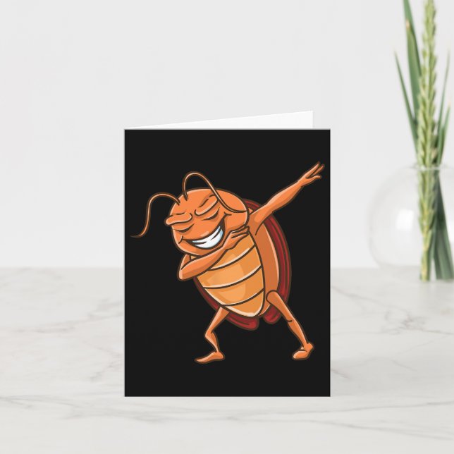 Dabbing Roach for Bug Lover Karte (Vorderseite)