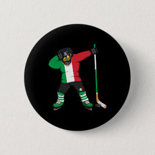 Dabbing Rottweiler Italien Eishockey Fans Jersey W Button