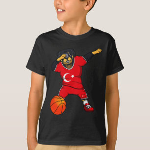 Dabbing Rottweiler Truthahn Jersey Türkische Sketl T-Shirt