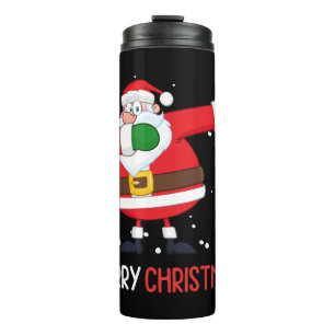 Dabbing Santa Claus Dab Dap Weihnachten Thermosbecher