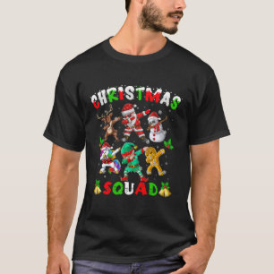 Dabbing Santa Elf Rentier Unicorn Snowman Xmas T-Shirt