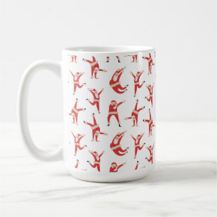 Dabbing Santa Fun Weihnachtsmuster Kaffeetasse