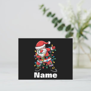 Dabbing Santa Funny Personalisiert Weihnachtsgesch Feiertagspostkarte