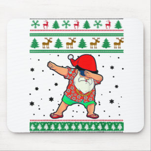 Dabbing Santa, hässliche Weihnachten Sommer tropis Mousepad