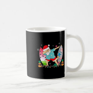 Dabbing Santa Hawaiian Surf Surfing Weihnachten im Kaffeetasse