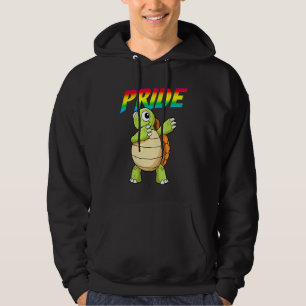 Dabbing Schildkröte Lesben Bisexuelle Gay LGBT Pri Hoodie