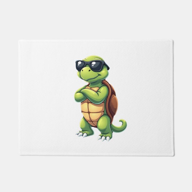 Dabbing Sea Turtle Animal Lover Save The Turtles ( Fußmatte (Vorderseite)