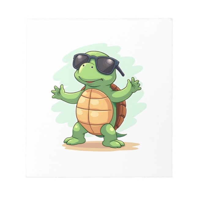 Dabbing Sea Turtle Animal Lover Save The Turtles T Notizblock (Vorderseite)
