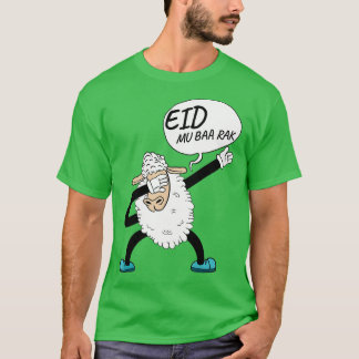 Dabbing Sheep Eid Mubarak Muslime T-Shirt