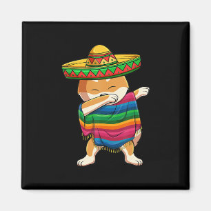 Dabbing shiba inu Hund   Niedlicher Mexikanerhund  Magnet