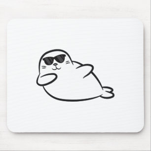 Dabbing Siegel Tancing Siegel Niedliche Siegel Mousepad