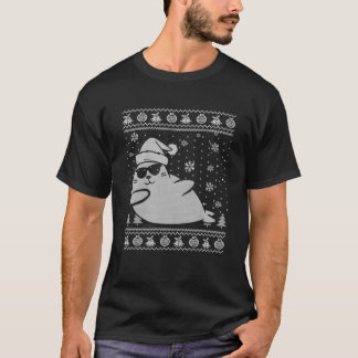 Dabbing Siegel Tanzen Niedliche Siegel Santa Funny T-Shirt