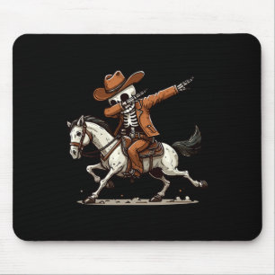 Dabbing Skeleton Cowboy Halloween Kostüm Kinder Ju Mousepad