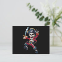 Dabbing Skeleton Pirate Halloween Kids Piratenflag
