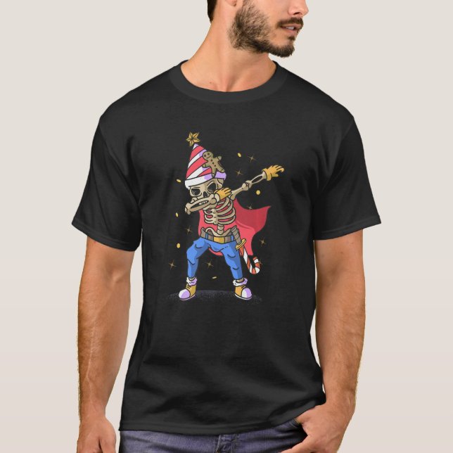Dabbing Skeleton T-Shirt (Vorderseite)