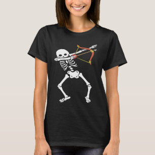 Dabbing-Skelett Dab Bogen Pfeil Bogenschießen Män T-Shirt