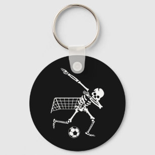 Dabbing-Skelett-Fußball-Humor-Lustiges-Halloween-G Schlüsselanhänger