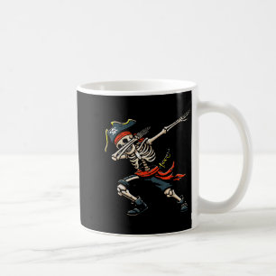 Dabbing-Skelett-Pirat lustiger Tanzkostüm Jungen K Kaffeetasse