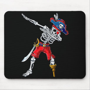 Dabbing-Skelett-Pirat Mousepad