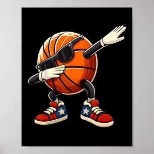 Dabbing Sketll Ll Mit Sungles USA-Flagge 4. Juli Poster