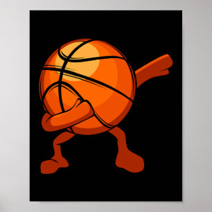 Dabbing Sketll Lustiger Teamspieler Legenden Spiel Poster