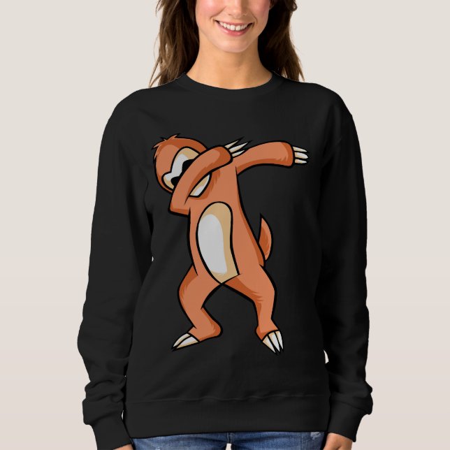 Dabbing Sloth 104 Sweatshirt (Vorderseite)