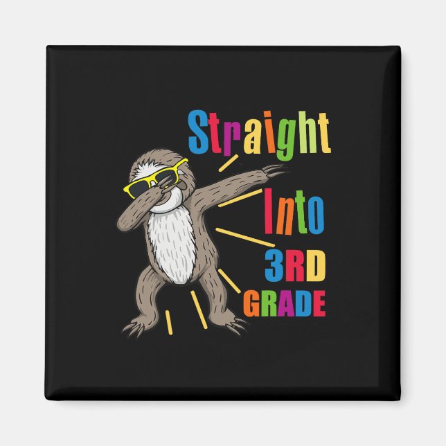 Dabbing Sloth direkt in die dritte Stufe Magnet (Vorne)