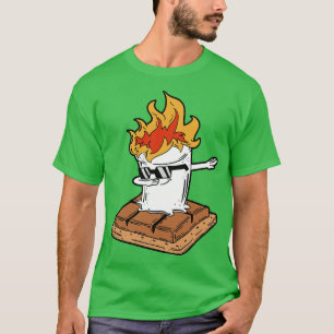 Dabbing Smore Marshmallow Funny Dab Dab Dance Camp T-Shirt