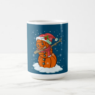 Dabbing Snowman Basketball Ball T-Shirt Weihnachts Kaffeetasse