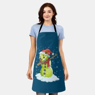 Dabbing Snowman Tennis Ball Tee Christmas Xmas Schürze