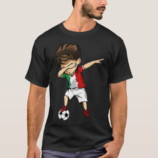 Dabbing Soccer Boy Italien Jersey Italienisches Gi T-Shirt