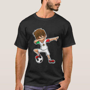 Dabbing Soccer Boy Mexico Jersey mexikanischer Fuß T-Shirt
