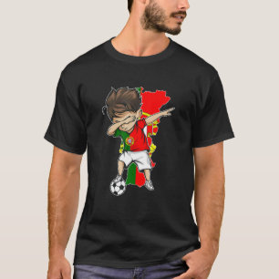 Dabbing Soccer Boy Portugal Jersey - Portugal Kart T-Shirt