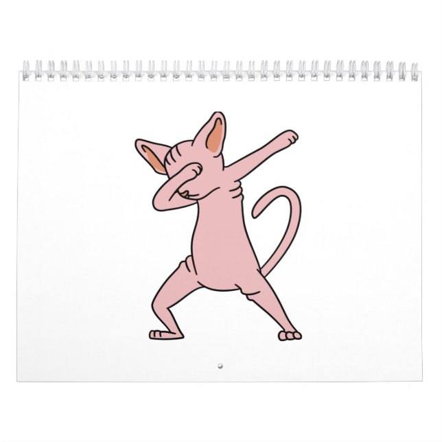 Dabbing Sphynx Cat Kalender (Titelbild)