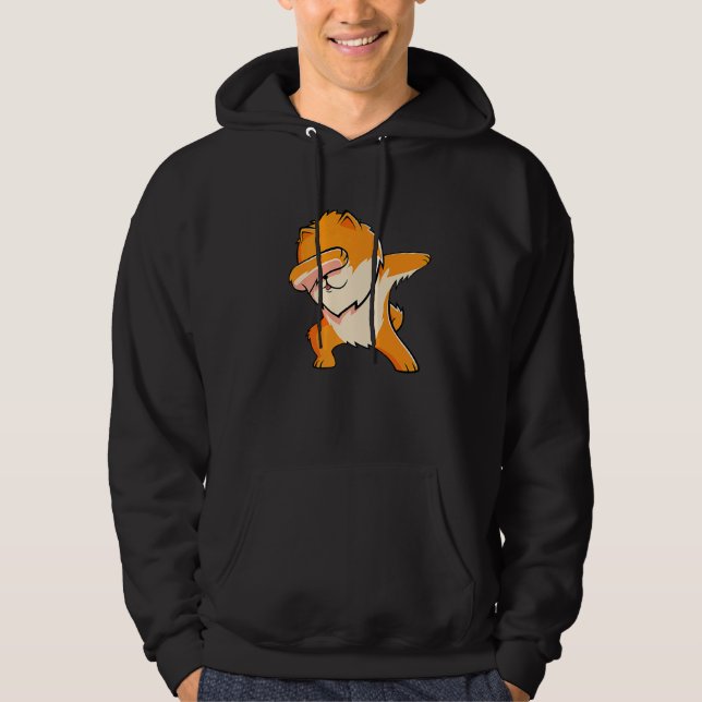 Dabbing Spitz Dog Dab Dance Hoodie (Vorderseite)