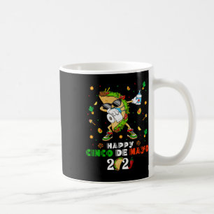Dabbing Taco Cinco De Mayo 2021 Gesichtsmaske Quar Kaffeetasse