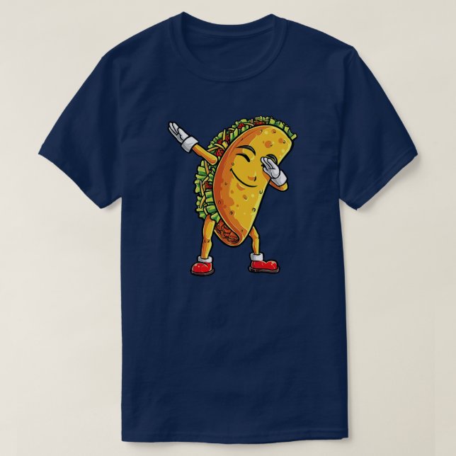 Dabbing Taco Cinco De Mayo Funny Boys Männer Mexik T-Shirt (Design vorne)