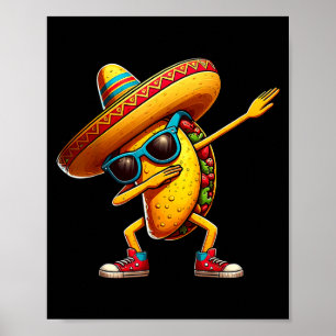 Dabbing Tacos Bruh Cinco De Mayo Fiesta Mexikanisc Poster