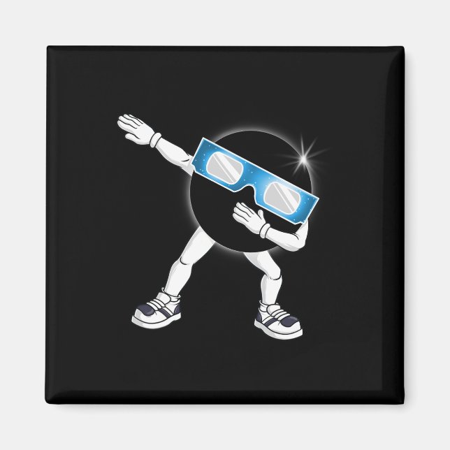 Dabbing Total Solar Eclipse 2024 Totality Dab Boys Magnet (Vorne)