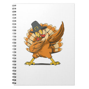 Dabbing Türkei Erntedank Day Pilgrim Funny Dab Notizblock